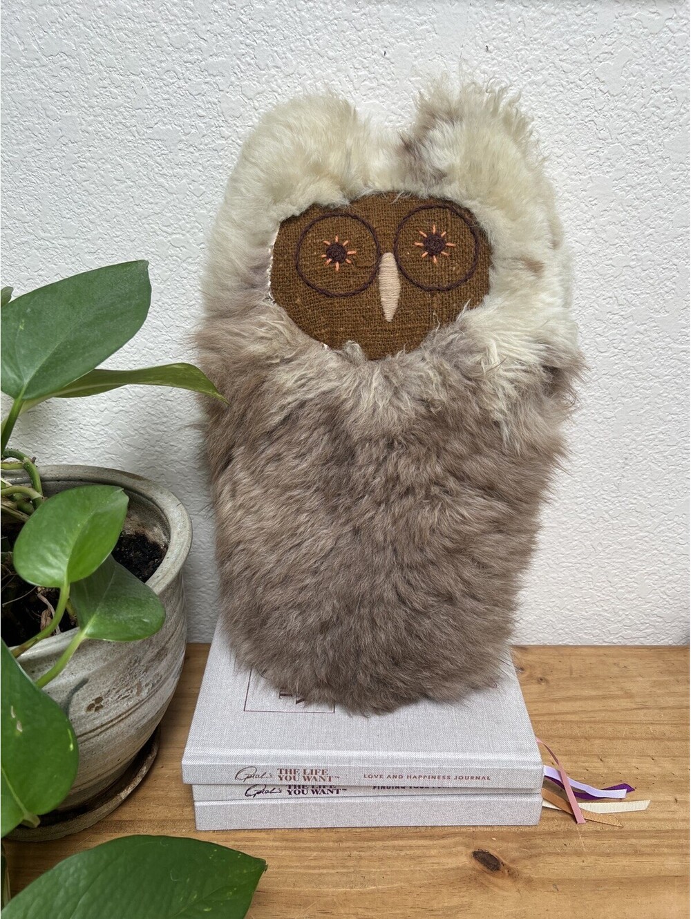 Vintage Inuit Ookpik Owl Stuffed Real Fur Eskimo Artic Alaskan Canadian Handmade